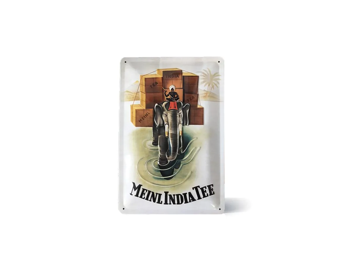 Fashion Metall Schild - India Tee Retro | Poster