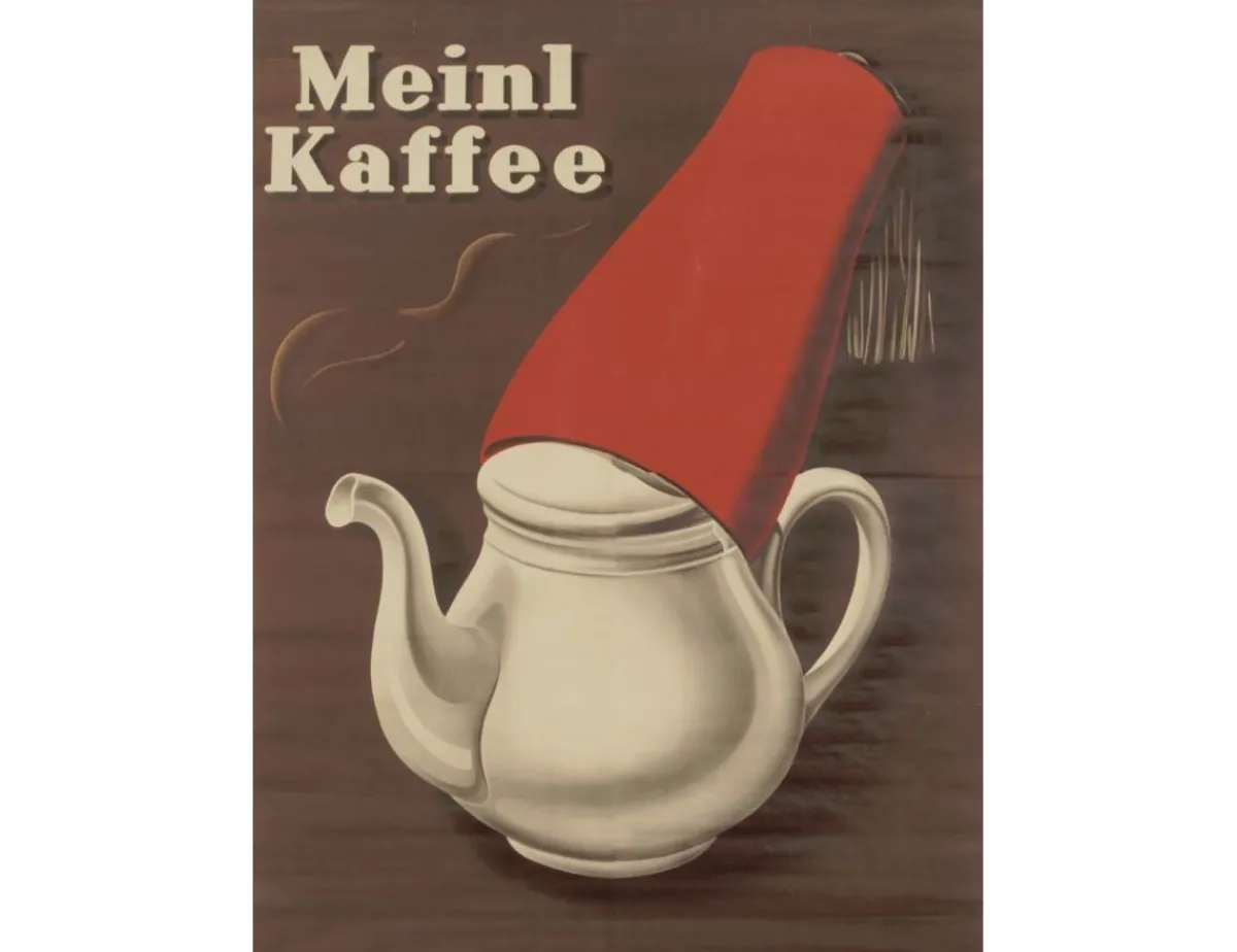 Fashion Meinl Kaffee mit Fez Postkarte Postkarten